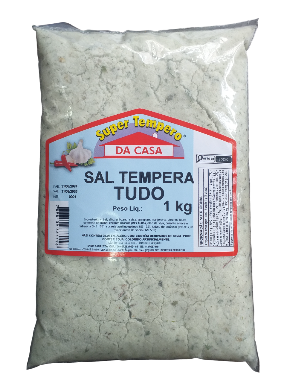 Sal Temperado TEMPERA TUDO 1kg